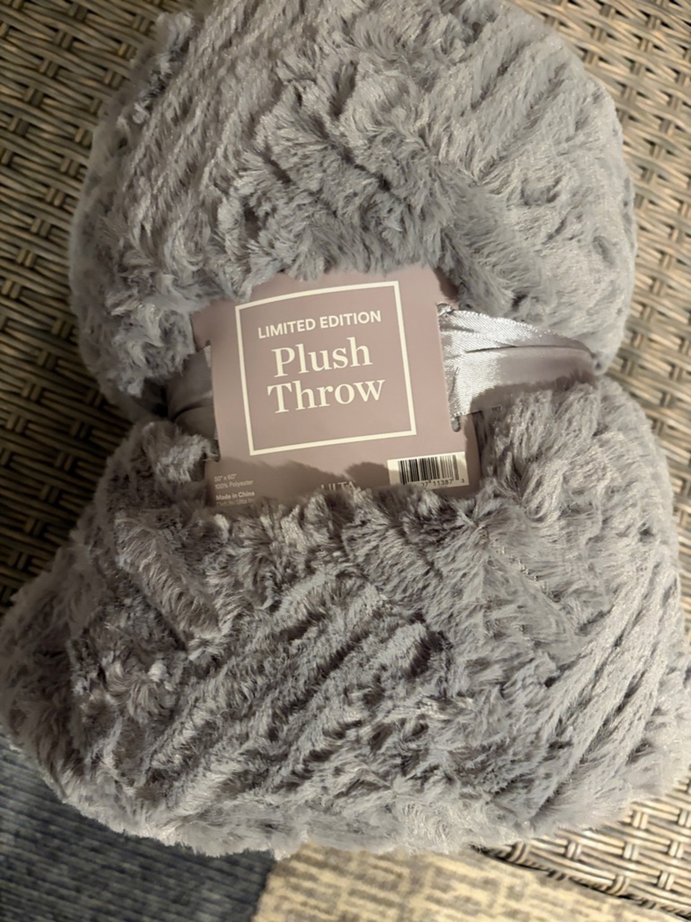 Ulta Beauty Plush Throw - Light Gray
